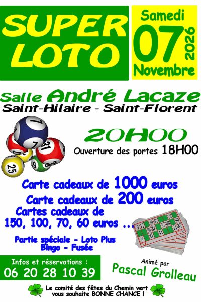 Affiche A2 LOTO nov 2026